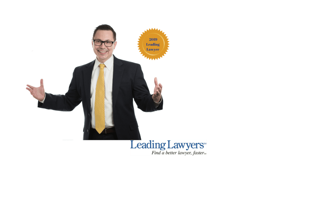 Kevin Hirzel named as a 2019 Leading Lawyer in Michigan by Leading Lawyers Magazine